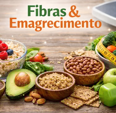 Alimentos ricos em fibras associados ao emagrecimento saudável.