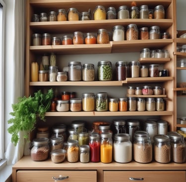 Despensa saudável e organizada 