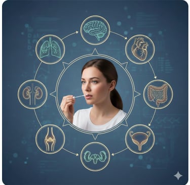 Tampone salivare per ina diagnosi completa di tuttigli organi