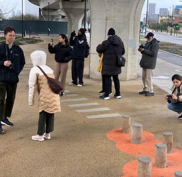 Participants on a photographiy Walks