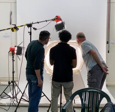 Participant taking still life photos