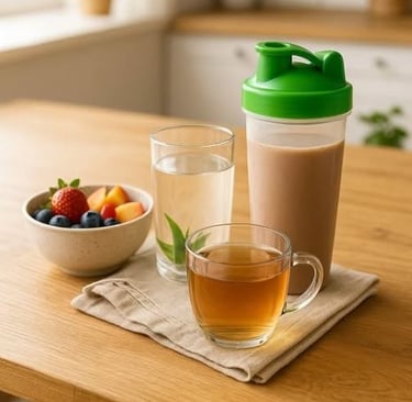 Démarrez votre journée avec le petit déjeuner idéal Herbalife. Vitamines et Protéines. 