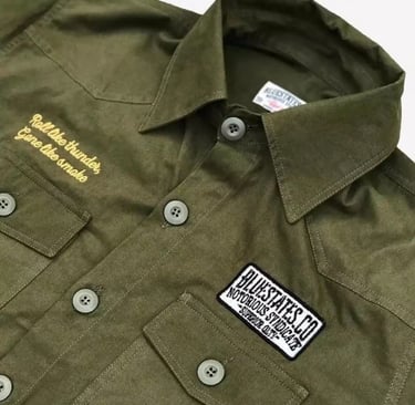 bordir kemeja casual untuk karyawan