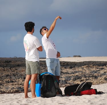 The instructor giving some explanations