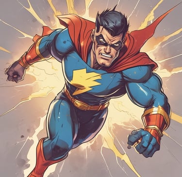 stand here to activate your super pwerssign