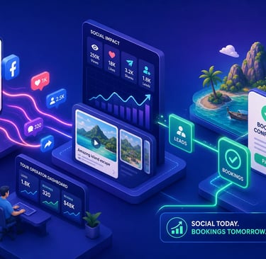 how should a tour operator use social media to get more bookings