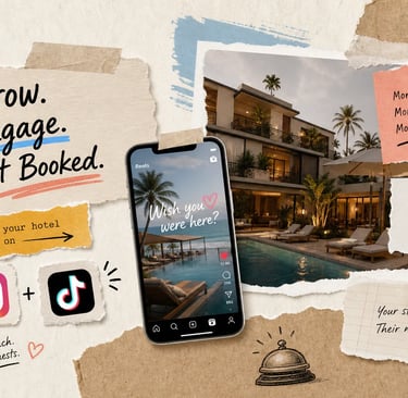how to grow a hotel brand on instagram and tiktok in 2026