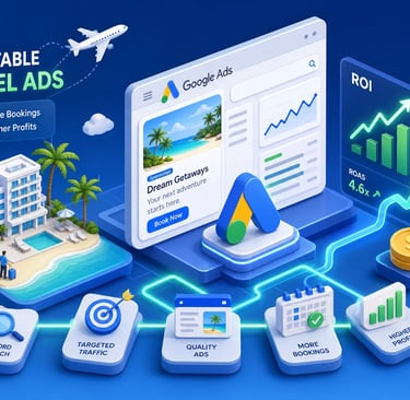 how to run profitable google ads campaigns for a travel business