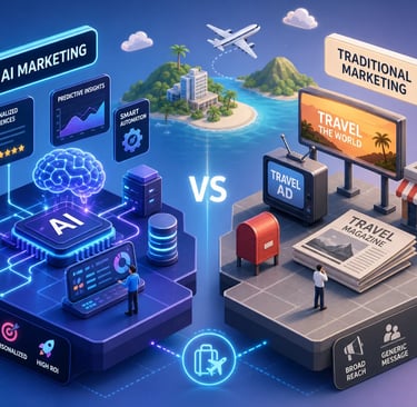is ai marketing more effective than traditional marketing for travel brands and hospitality business