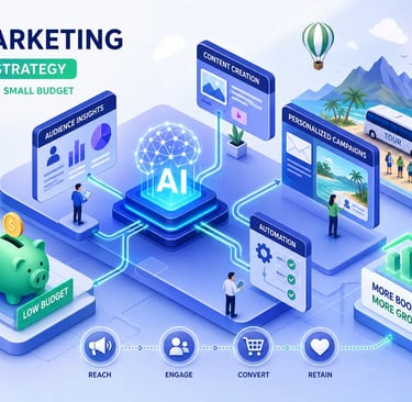 what is the best ai marketing strategy for a tour operator with a limited budget