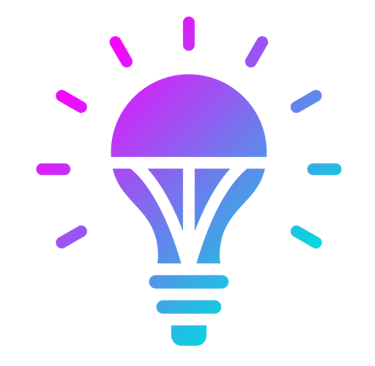 Icono de bombillo simbolizando la elección innovadora y clara del tema de tesis