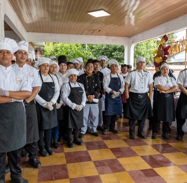 Participantes de las diferentes categorías en el 8vo. festival gastronómico Guatemágica