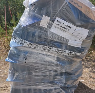 Pullot saapumishetkellä