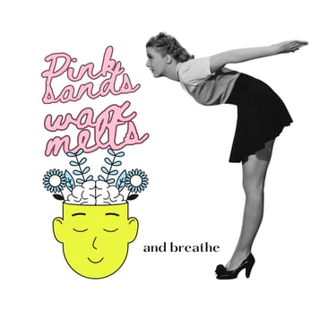 a woman smelling Cayla Henri Pink Sands Wax Melts