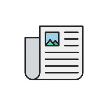 clip art of a newsletter
