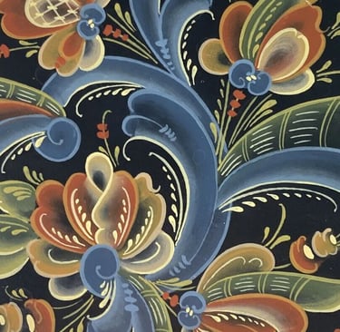 Rosemaling detail