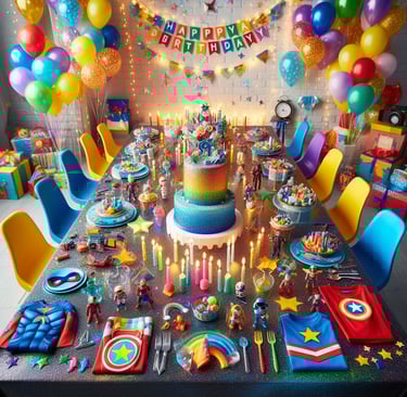 Imagen de fiesta temática de Super Hereos