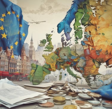 Here's a caption: steel beams form an intricate, geometric structure.