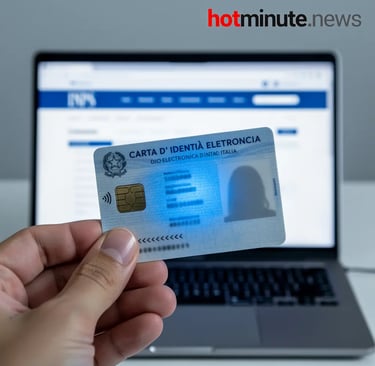 Persona che accede ai servizi INPS online tramite Carta d’Identità Elettronica (CIE), alternativa si