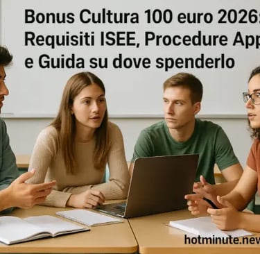 Quattro giovani studenti, due uomini e due donne, seduti a un banco mentre discutono e collaborano u