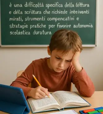a boy is sitting at a desk with a laptop and a notebook