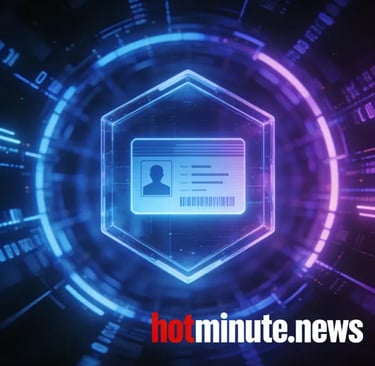 a computer screen with a barcoded image of a barcoded badge