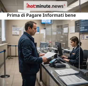 Contribuente allo sportello dell'Agenzia delle Entrate riceve consulenza sulla rottamazione delle ca