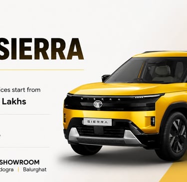 Tata Sierra Diesel price in Siliguri from ₹12.99 lakh