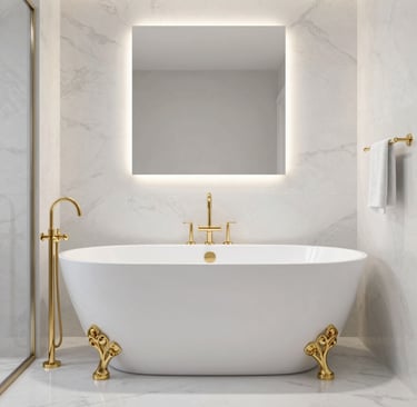 A satisfied customer shaking hands with plumber Francisco Guerrero outside a house.