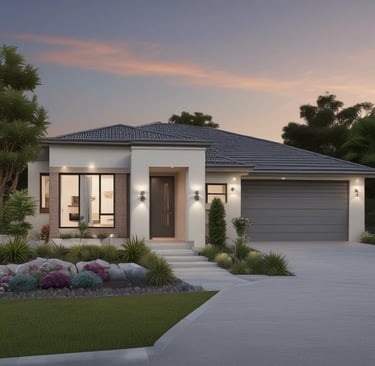 Sunlit bedroom with large windows and cozy bedding