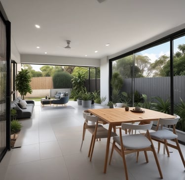 Charming cottage with a white picket fence and garden