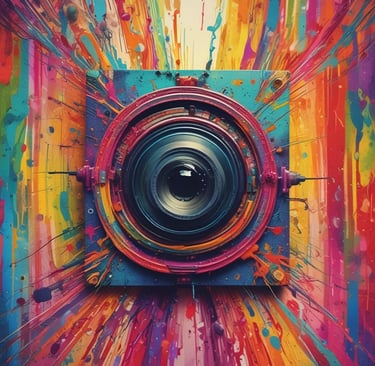 brown and white wooden round frame