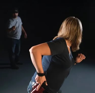 woman Reacts to a attach