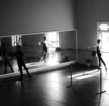 photo noir et blanc, danseurs, ballet de cuba