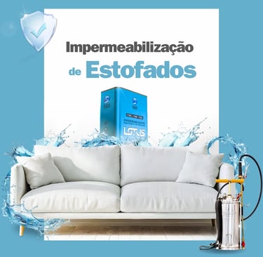 Impermeabilização de Estofados - Sofá protegido contra líquidos - equipamentos profissionais