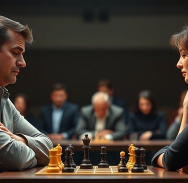 échecs et yeux fermés