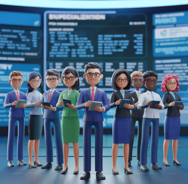 Industry Specialization group of professionals engaged as part of a team