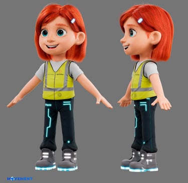 mascote 3D e personagem 3D