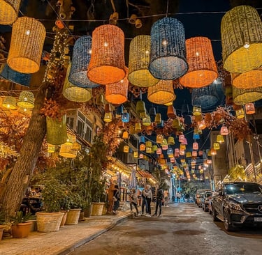 Barrio de Rainbow Street en Jordania. Lo descubrirás en nuestro tour de historia y cultura en Exclusive Jordan