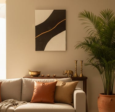 Premium textured and resin wall art for living room or entryway