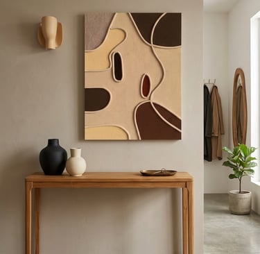 Abstract earthy textured artwork for minimalist decor