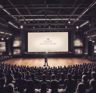 imagen IA - auditorio, oratoria