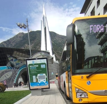 Parada de bus Andorra, L1, Caldea