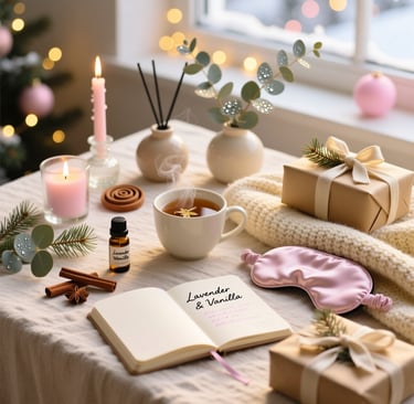 Une table avec un livre, une tasse de café et un carnet