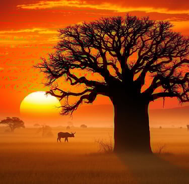 a tree with a large tree in the background