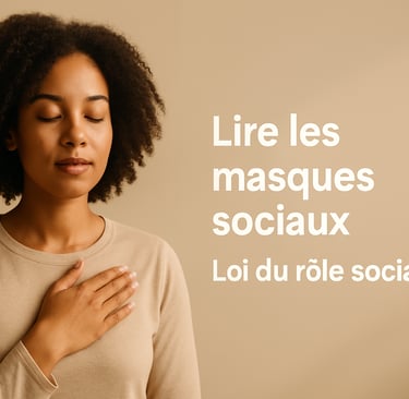 Femme afro-métisse, main sur le cœur, lumière douce, fond épuré