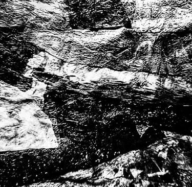 Recycled plastic texture black and white photo stock 