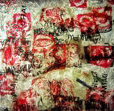 Recycle plastic red abstract photo stock 