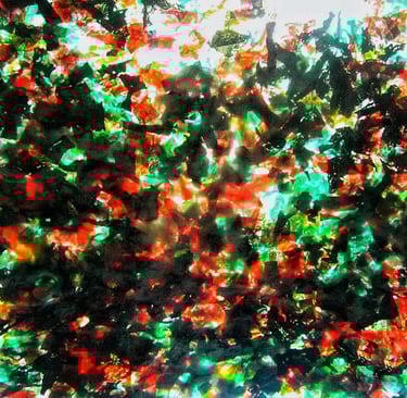 Recycled plastic colorful abstract photo stock