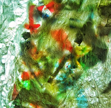 White recycled plastic abstract strong texture